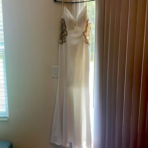 White imperial beaded dress